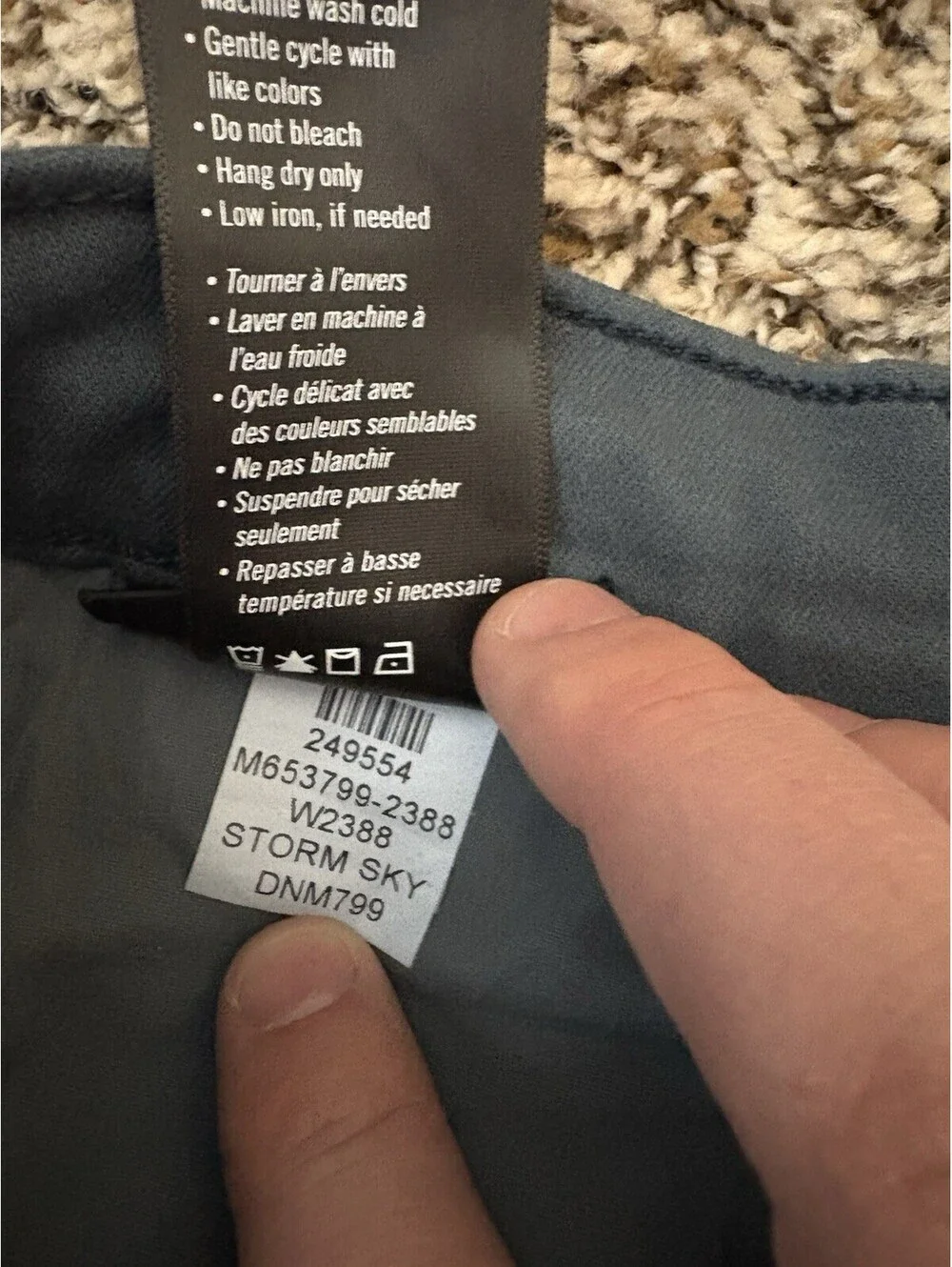 Paige Lennox Men's Jeans Storm Sky Denim Slim Straight Size 31 - Pre/Owned